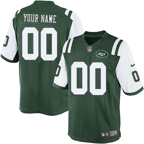 Men's Limited Nike Jersey Green Home - Customized NFL New York Jets